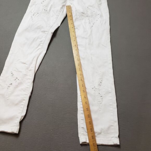 Makers of True Originals White Ankle Cropped Jeans Size 27 - Picture 13 of 13
